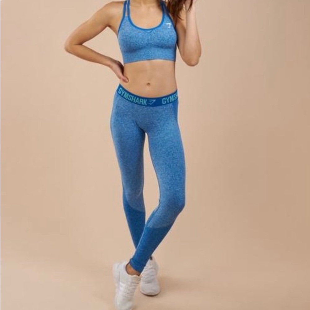 Gymshark Flex Leggings V3 - Blueberry Marl/Marine